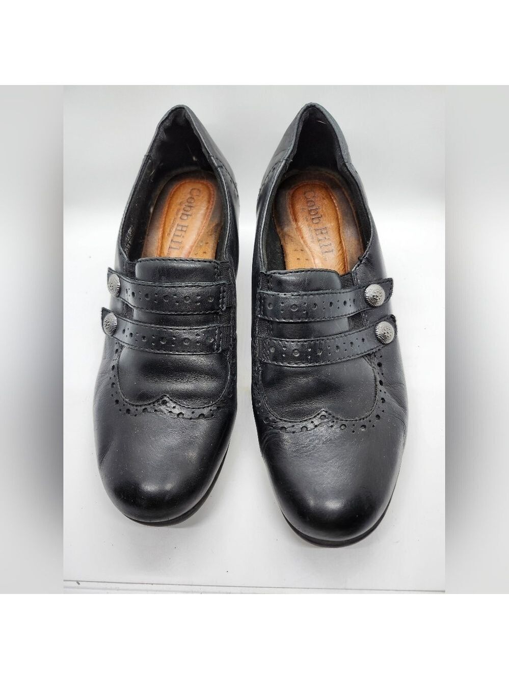 Cobb Hill by New Balance Black Leather Pumps Sz 8M